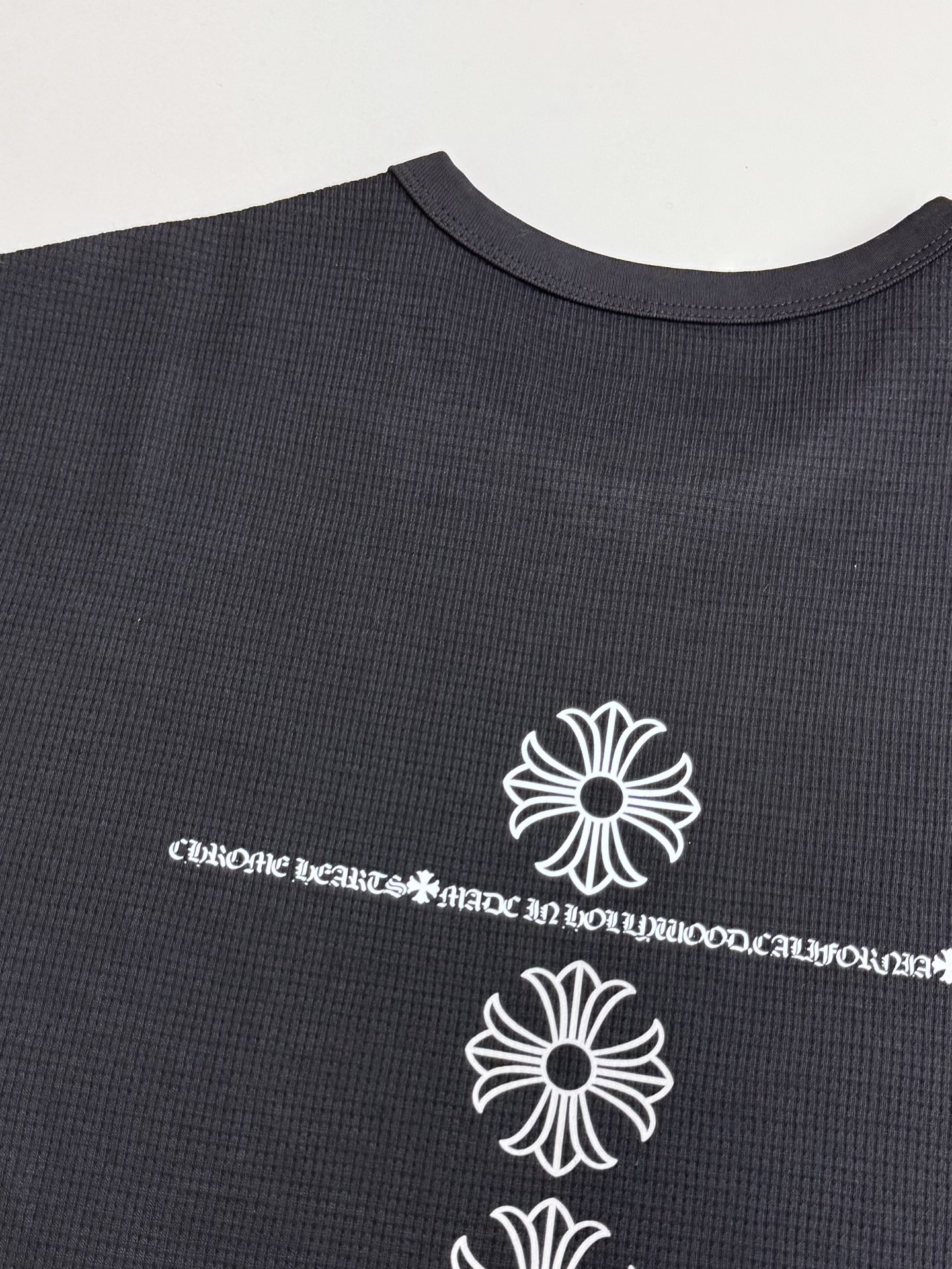 Chrome Hearts Ch克罗心 华夫格十字架长袖T恤