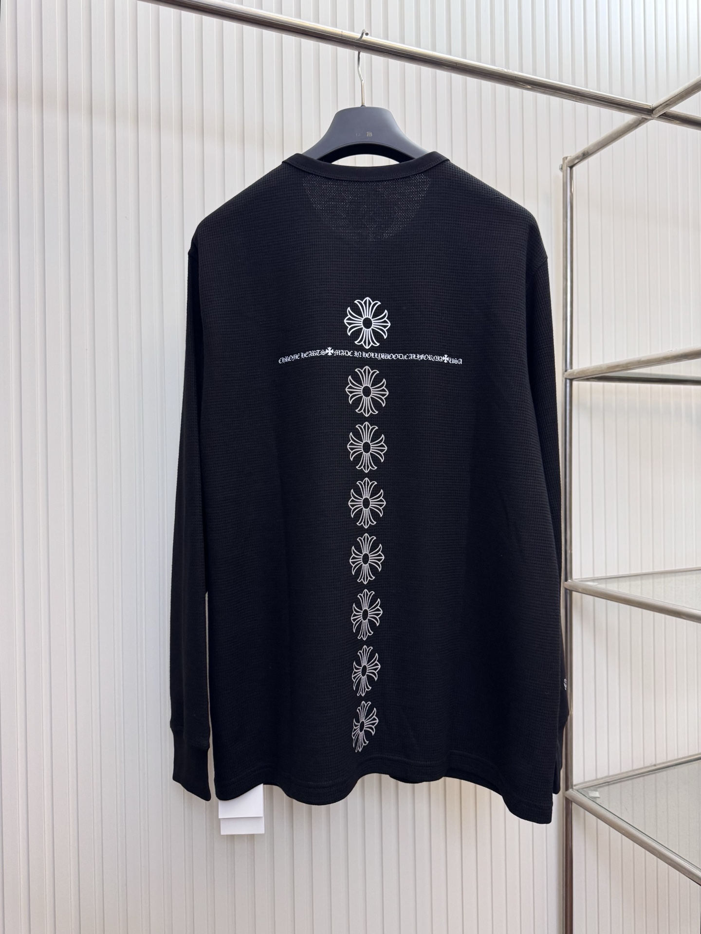 Chrome Hearts Ch克罗心 华夫格十字架长袖T恤