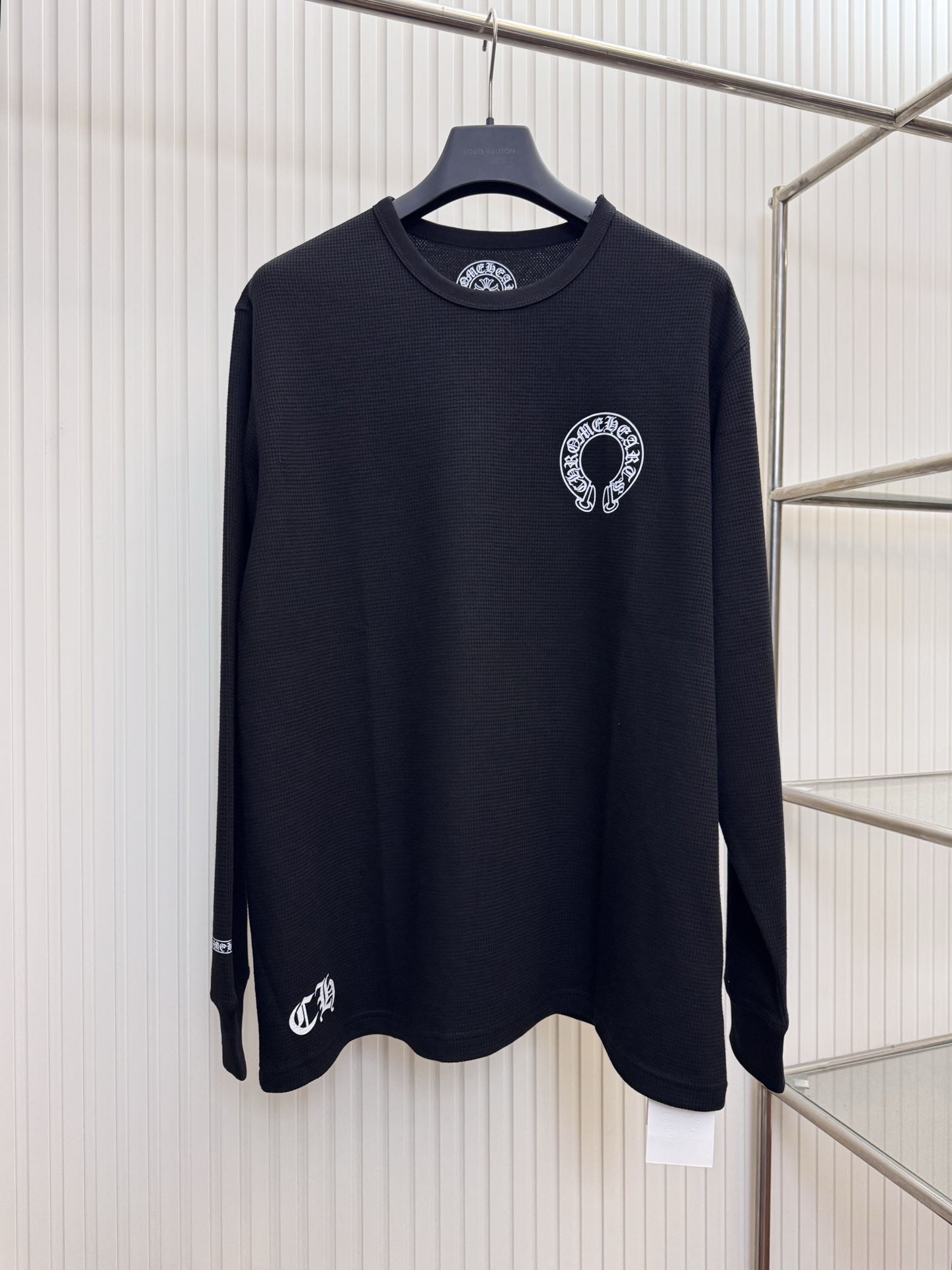 Chrome Hearts Ch克罗心 华夫格十字架长袖T恤