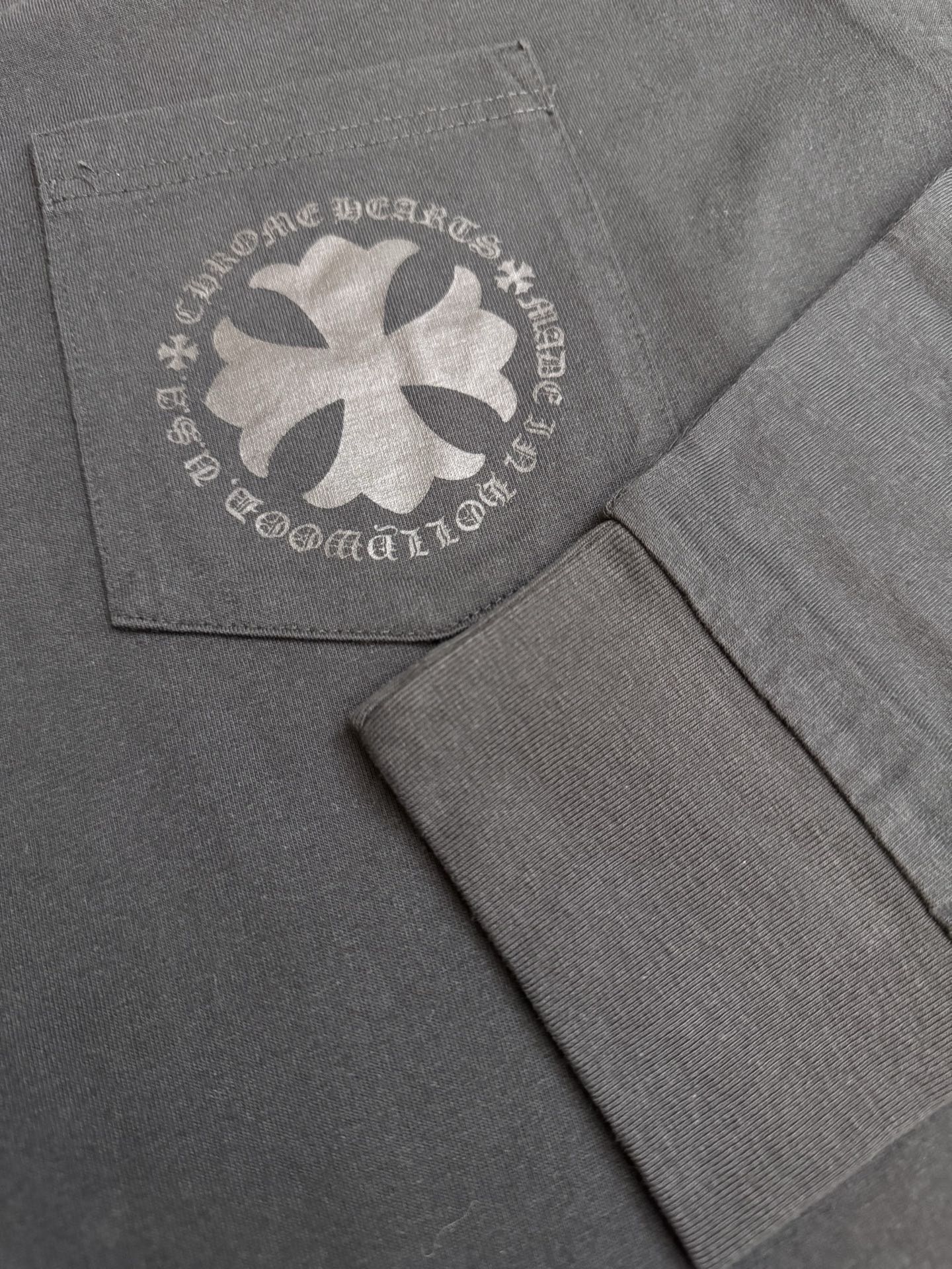 Chrome Hearts Ch 克罗心 Vintage梵文十字架长袖T恤