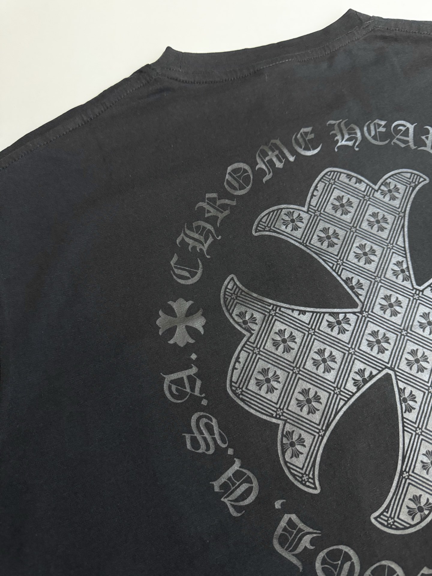 Chrome Hearts Ch 克罗心 Vintage梵文十字架长袖T恤