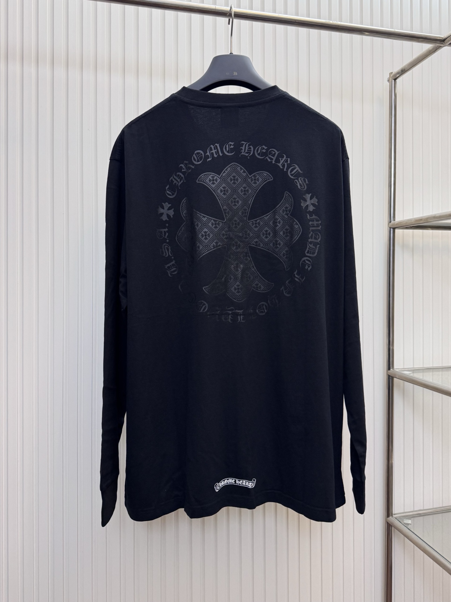 Chrome Hearts Ch 克罗心 Vintage梵文十字架长袖T恤