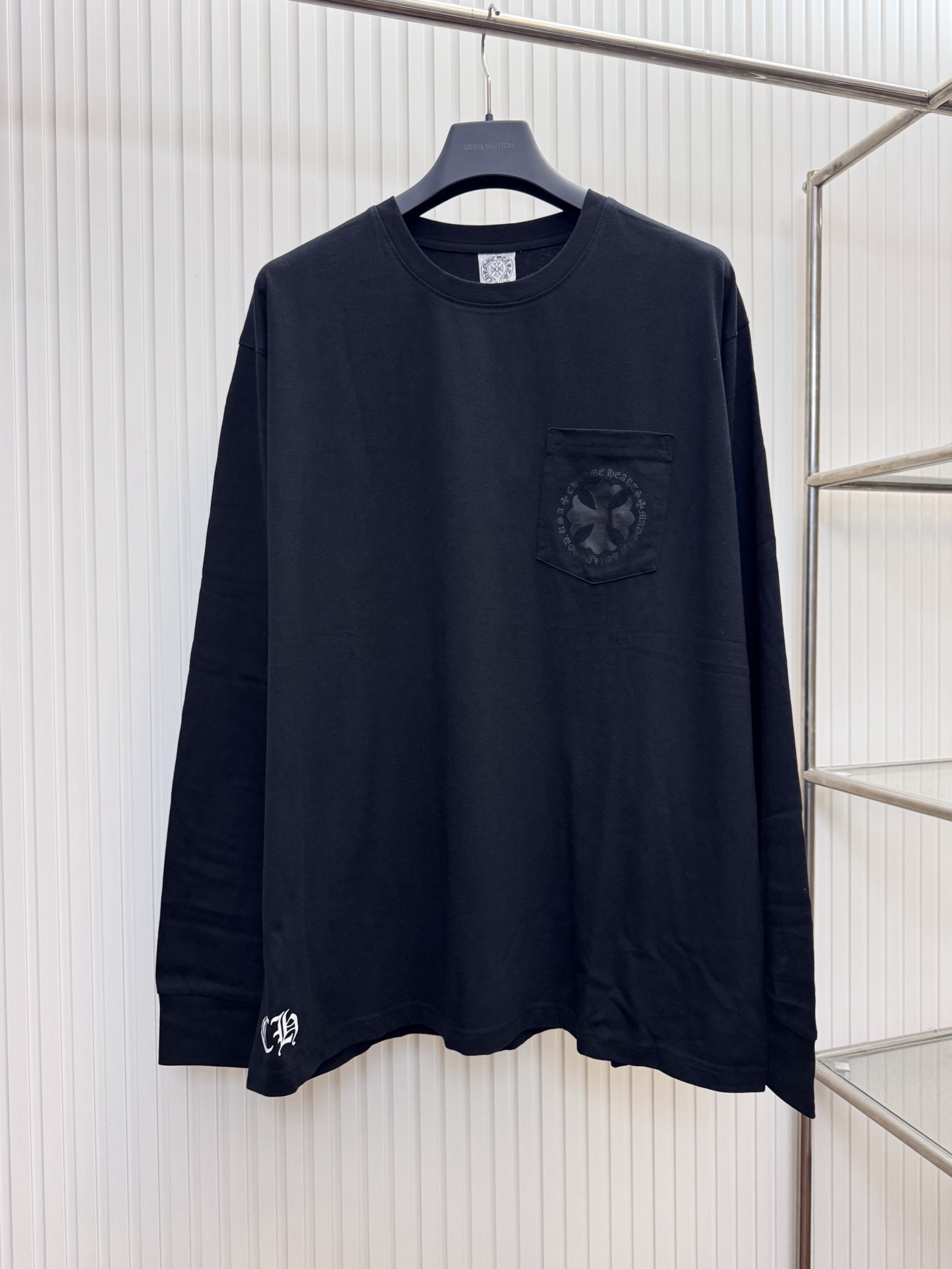 Chrome Hearts Ch 克罗心 Vintage梵文十字架长袖T恤