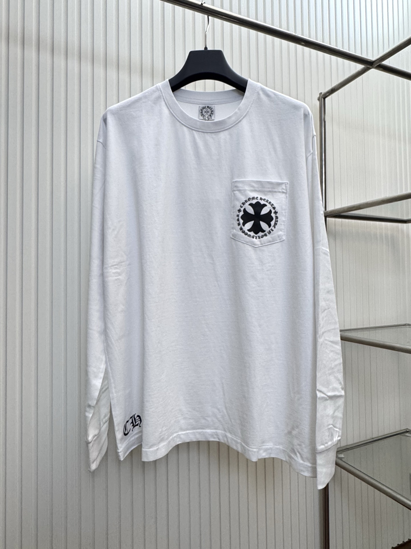 Chrome Hearts Ch 克罗心 Vintage梵文十字架长袖T恤