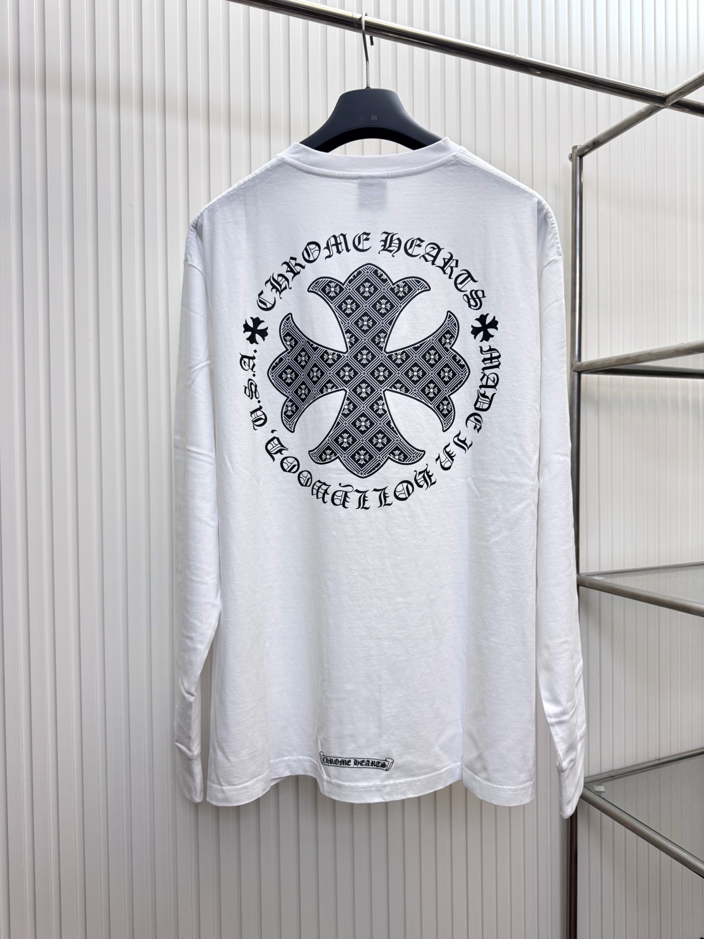 Chrome Hearts Ch 克罗心 Vintage梵文十字架长袖T恤