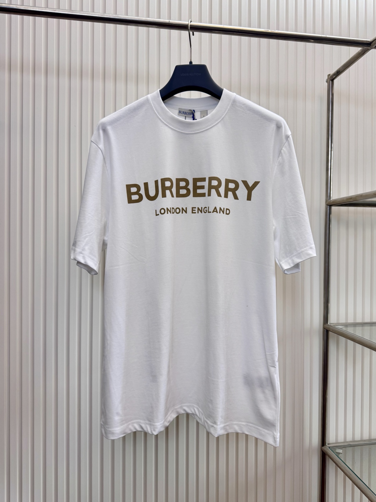 Burberry Bbr 巴宝莉胸前字母圆领短袖T恤