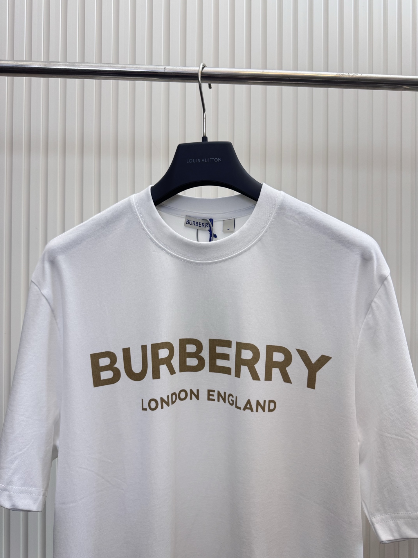 Burberry Bbr 巴宝莉胸前字母圆领短袖T恤
