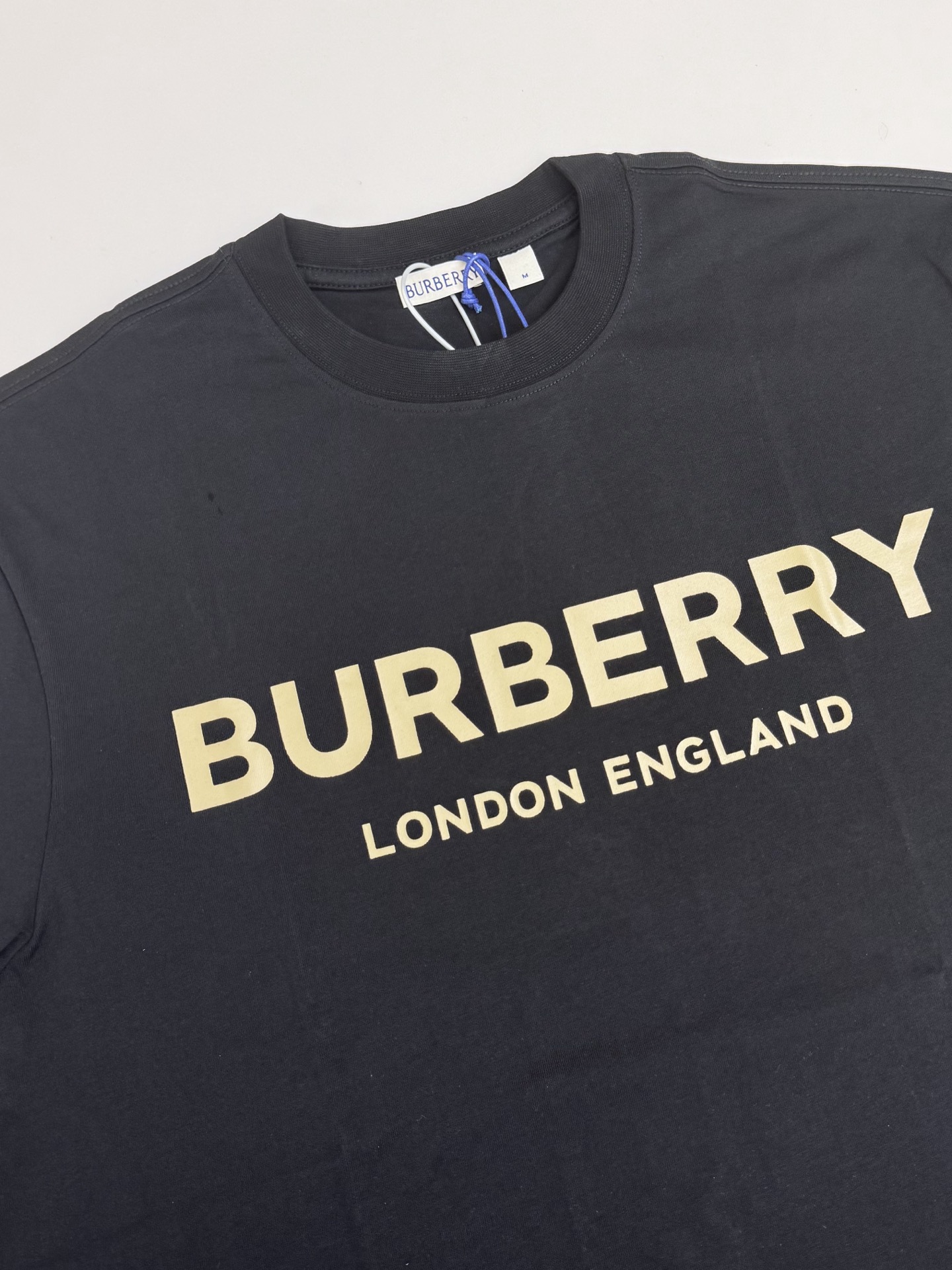 Burberry Bbr 巴宝莉胸前字母圆领短袖T恤