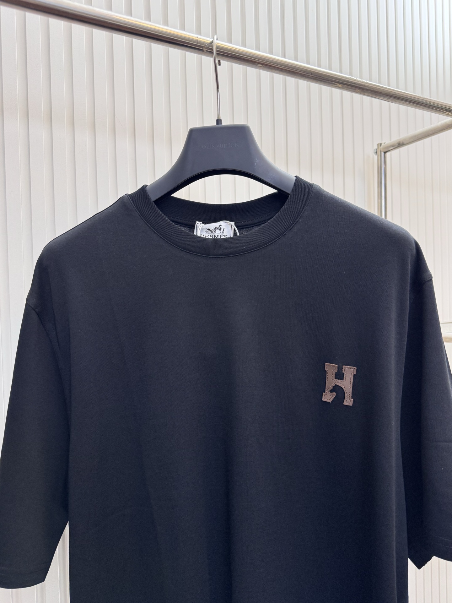 Hermès Hermes 爱马仕骏马皮表字母短袖T恤