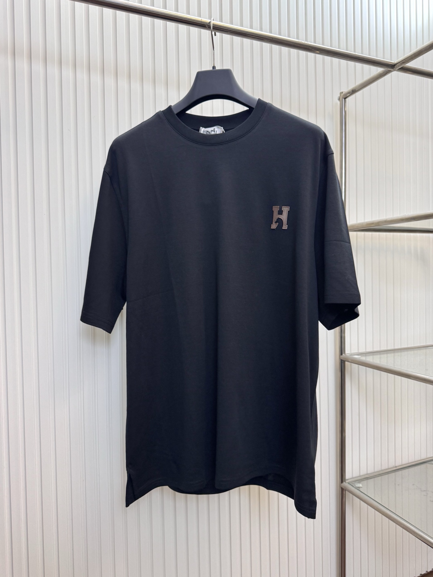 Hermès Hermes 爱马仕骏马皮表字母短袖T恤