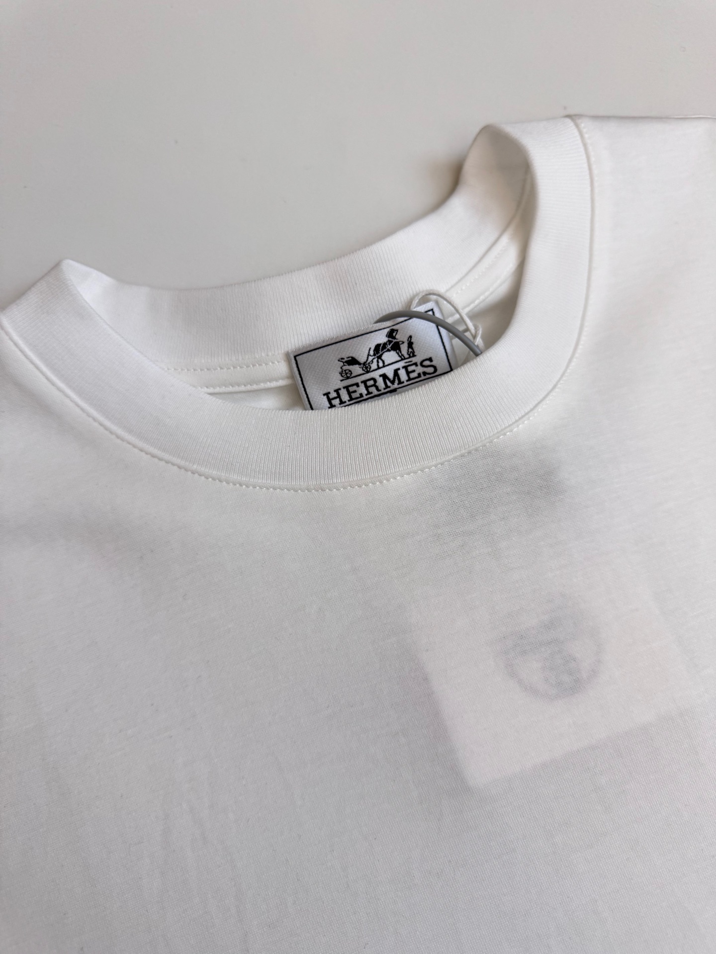 Hermès Hermes 爱马仕骏马皮表字母短袖T恤