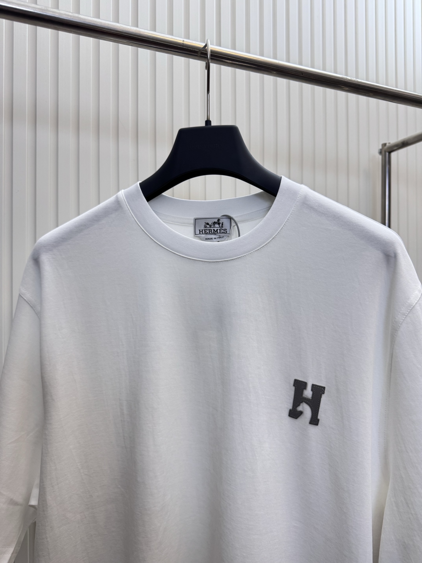 Hermès Hermes 爱马仕骏马皮表字母短袖T恤