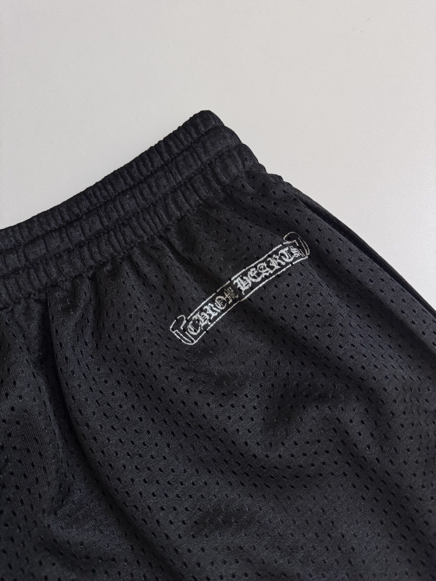 Chrome Hearts CH 克罗心 25ss黑色短裤网眼棒球服千眼涂鸦冰球裤子