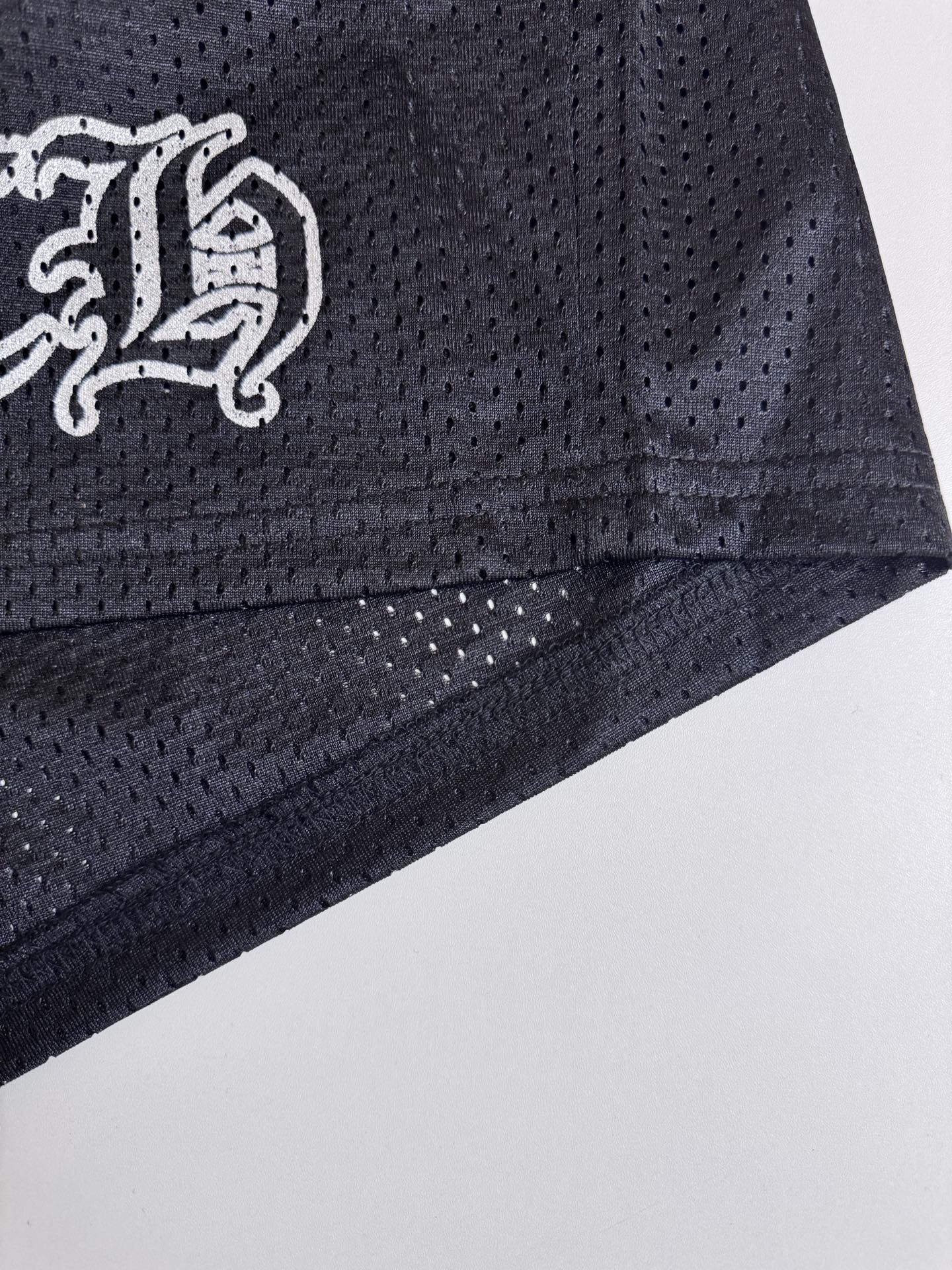 Chrome Hearts CH 克罗心 25ss黑色短裤网眼棒球服千眼涂鸦冰球裤子