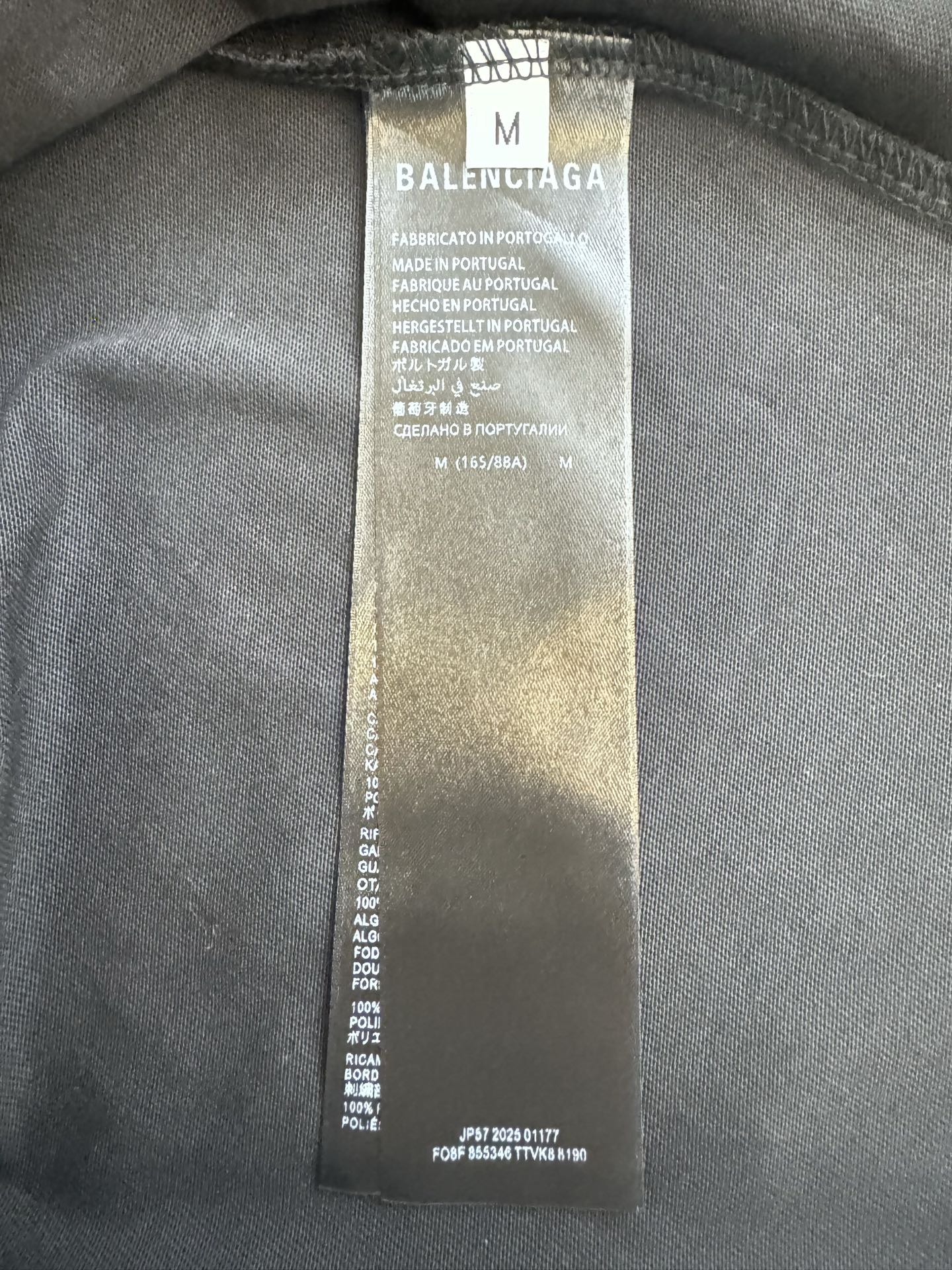 Balenciaga Bal 巴黎世家26ss梵文字母大教堂古堡直喷印花短袖T恤