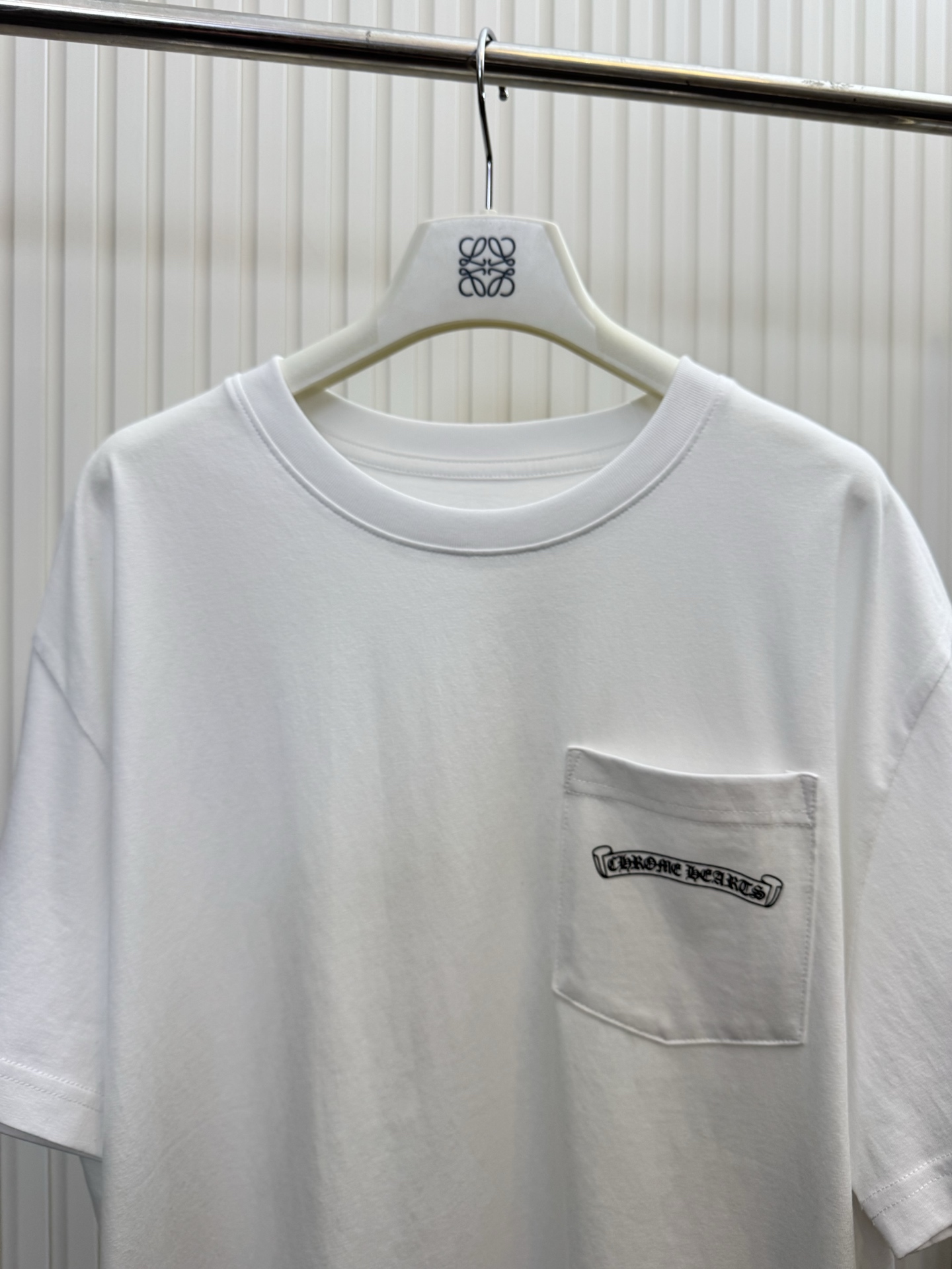 Chrome Hearts CH 克罗心后背火焰图腾口袋短袖T恤