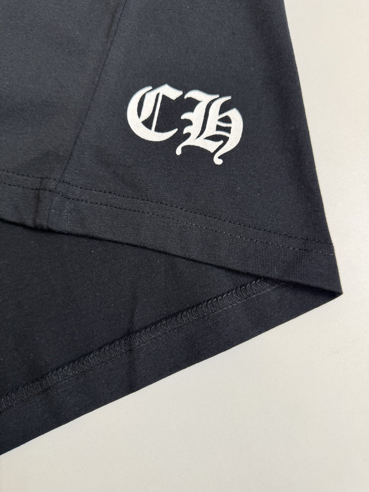 Chrome Hearts CH 克罗心后背火焰图腾口袋短袖T恤
