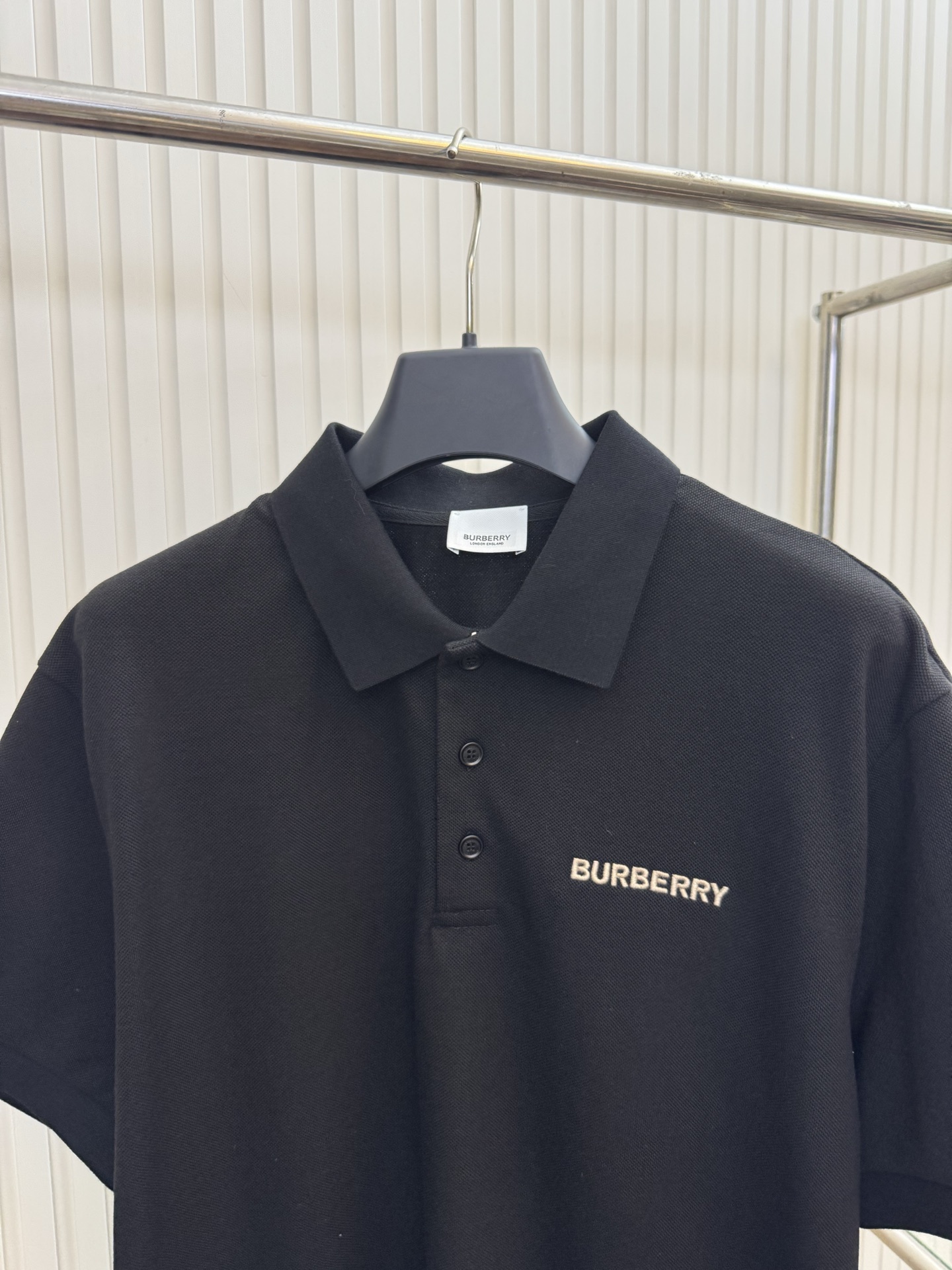 Burberry Bbr 巴宝莉 字母标识刺绣pols衫短袖