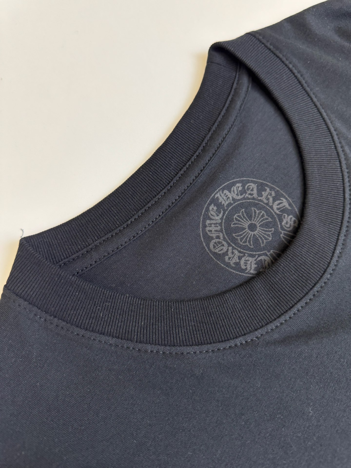 Chrome Hearts CH 克罗心视觉骷髅头闪粉十字架短袖T恤