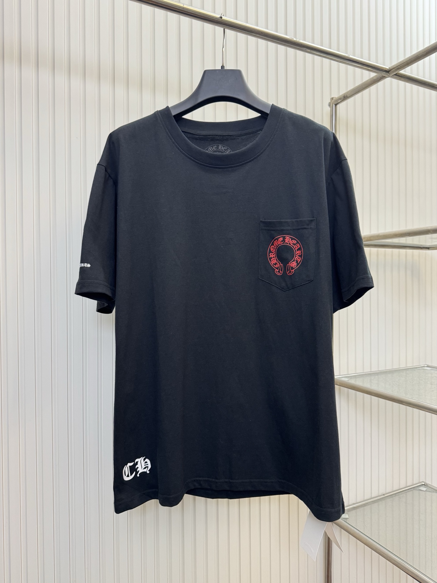 Chrome Hearts CH 克罗心红马蹄印花短袖T恤