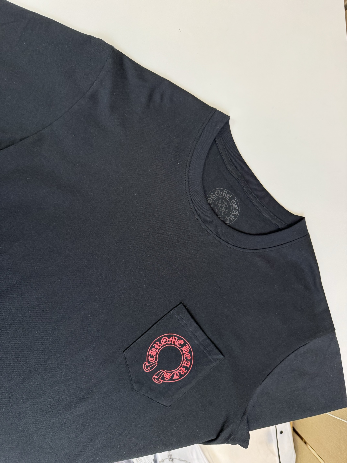 Chrome Hearts CH 克罗心红马蹄印花短袖T恤