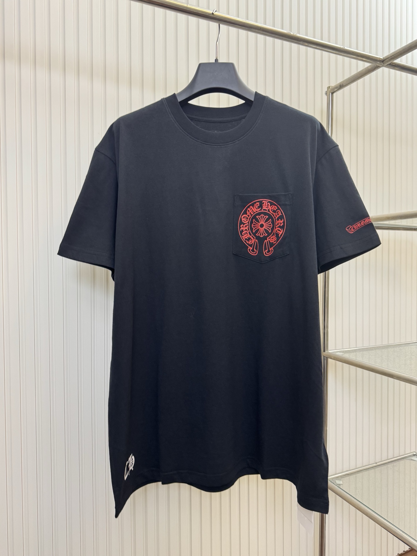 Chrome Hearts CH 克罗心伦敦限定藤蔓马蹄十字架短袖T恤