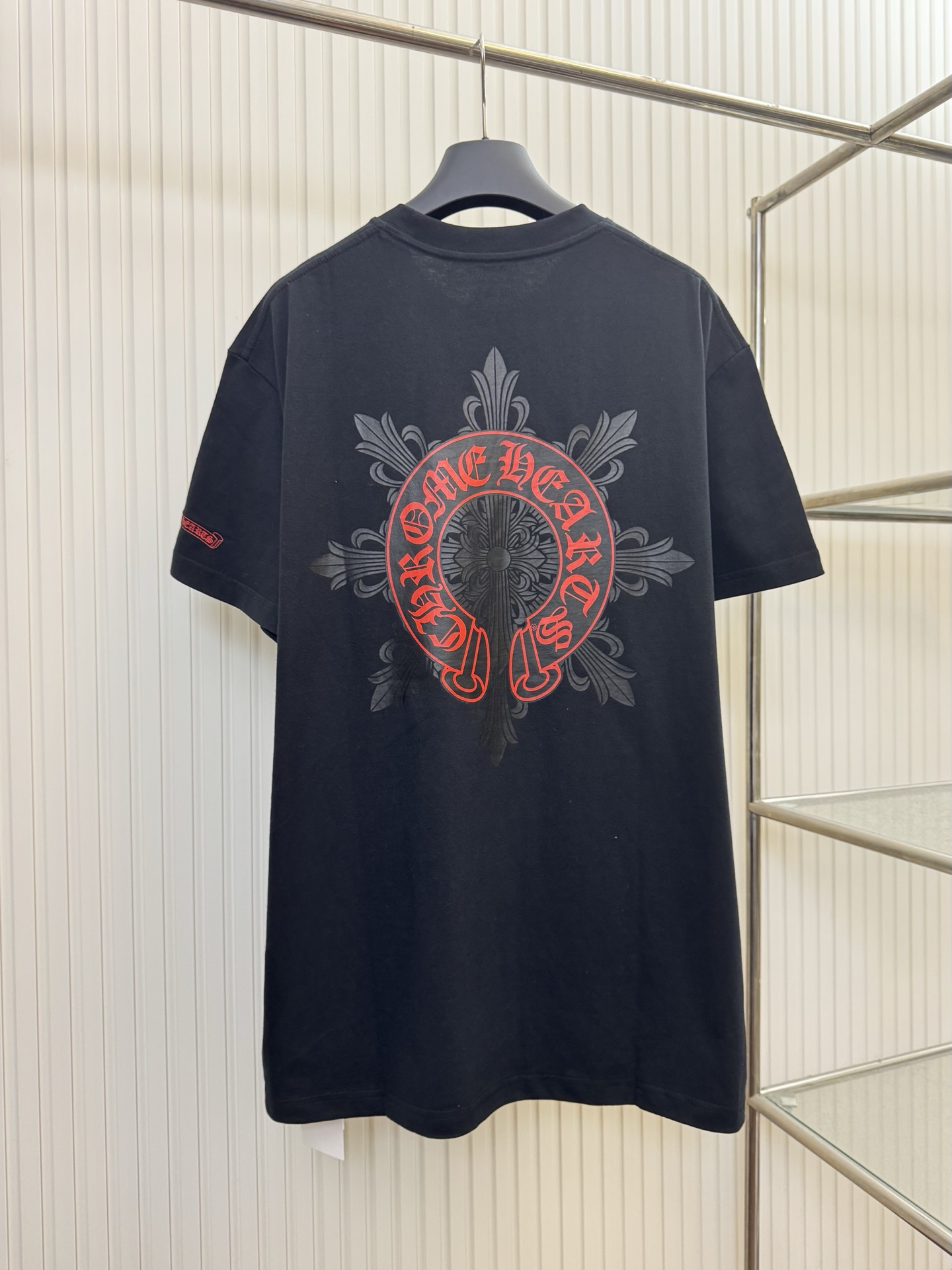 Chrome Hearts CH 克罗心伦敦限定藤蔓马蹄十字架短袖T恤