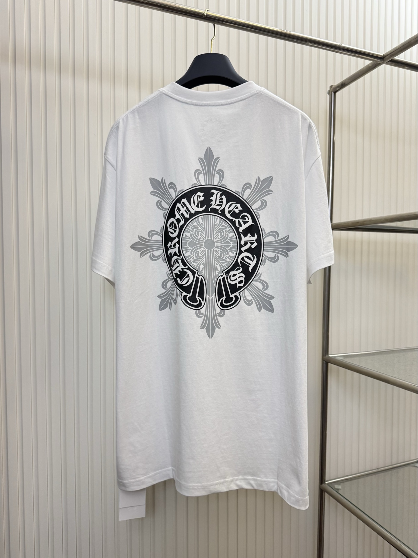 Chrome Hearts CH 克罗心伦敦限定藤蔓马蹄十字架短袖T恤