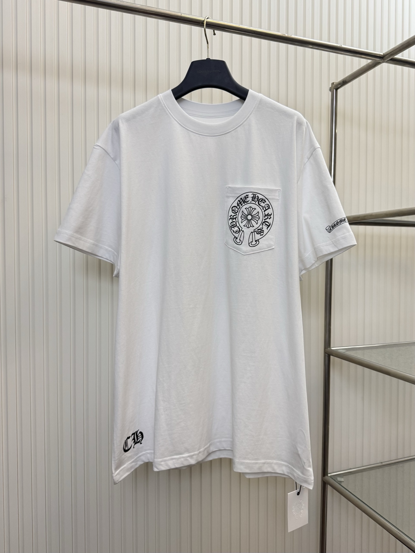 Chrome Hearts CH 克罗心伦敦限定藤蔓马蹄十字架短袖T恤