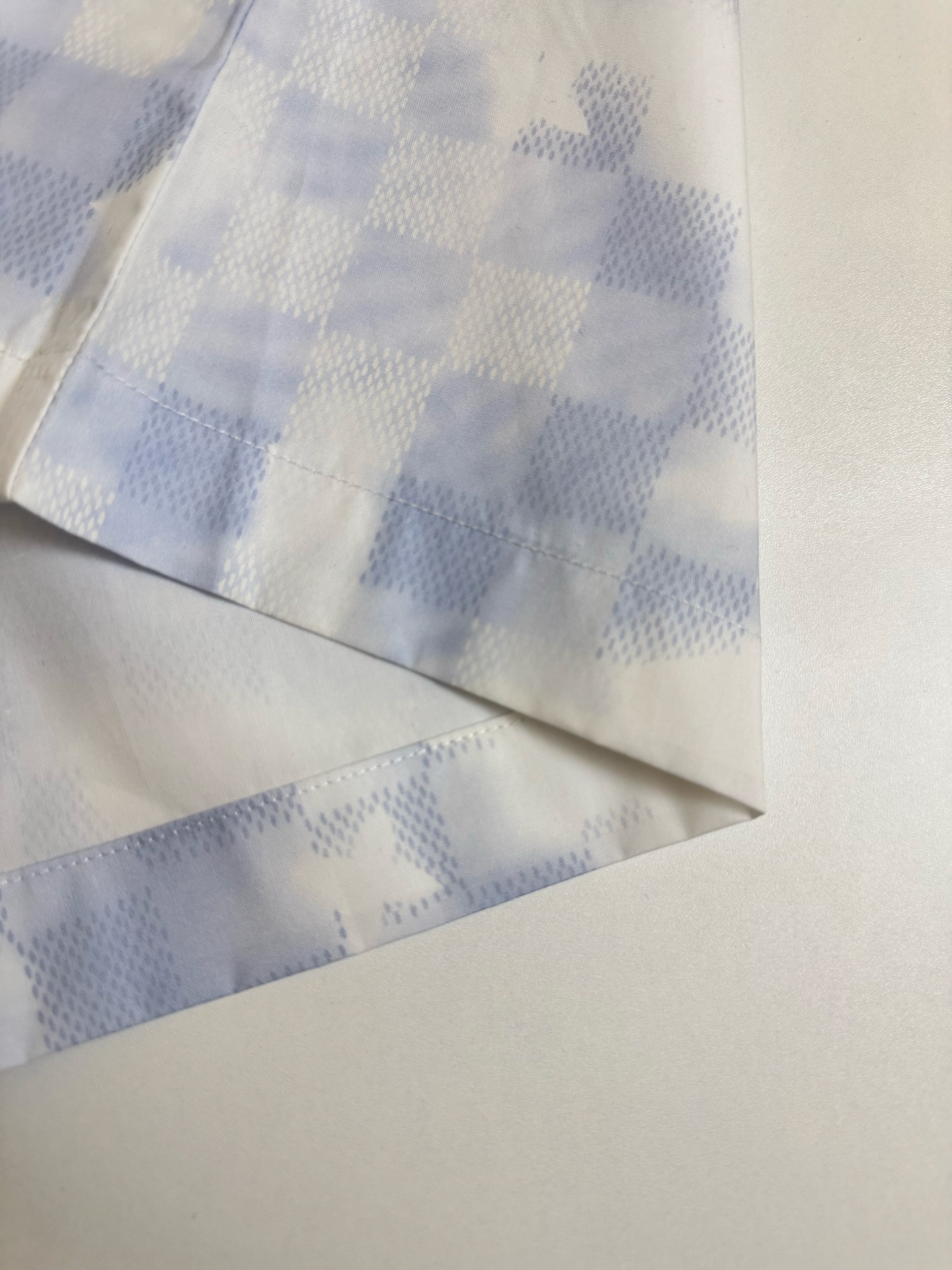 Louis Vuitton 1v 路易 SS26云朵系列像素棋盘格印花短裤