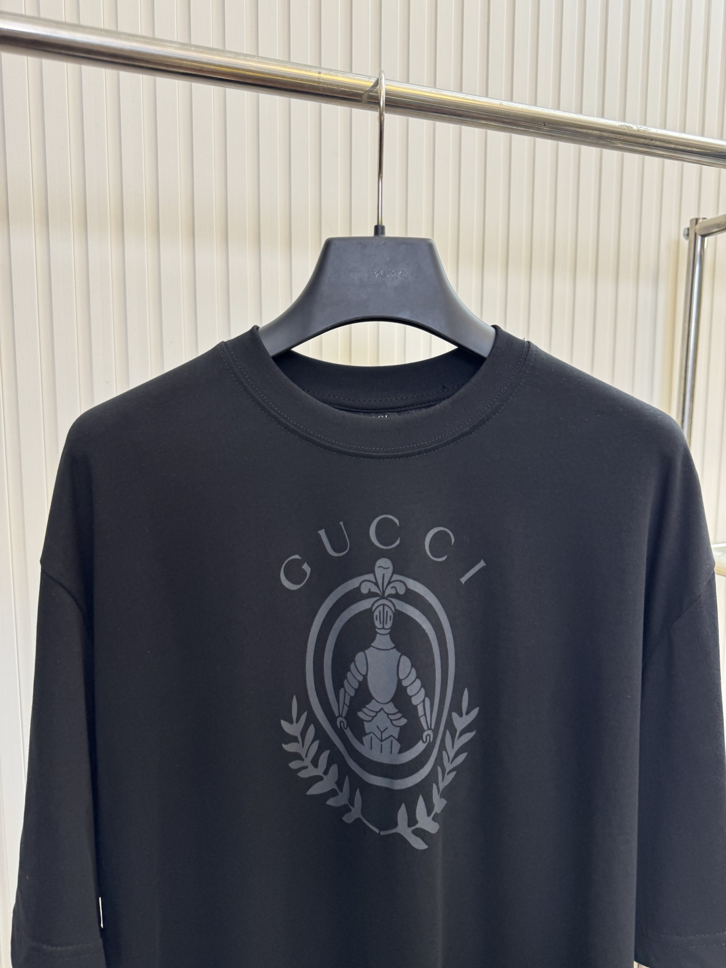 Gucci Guc 古驰 麦穗骑士印花短袖T恤