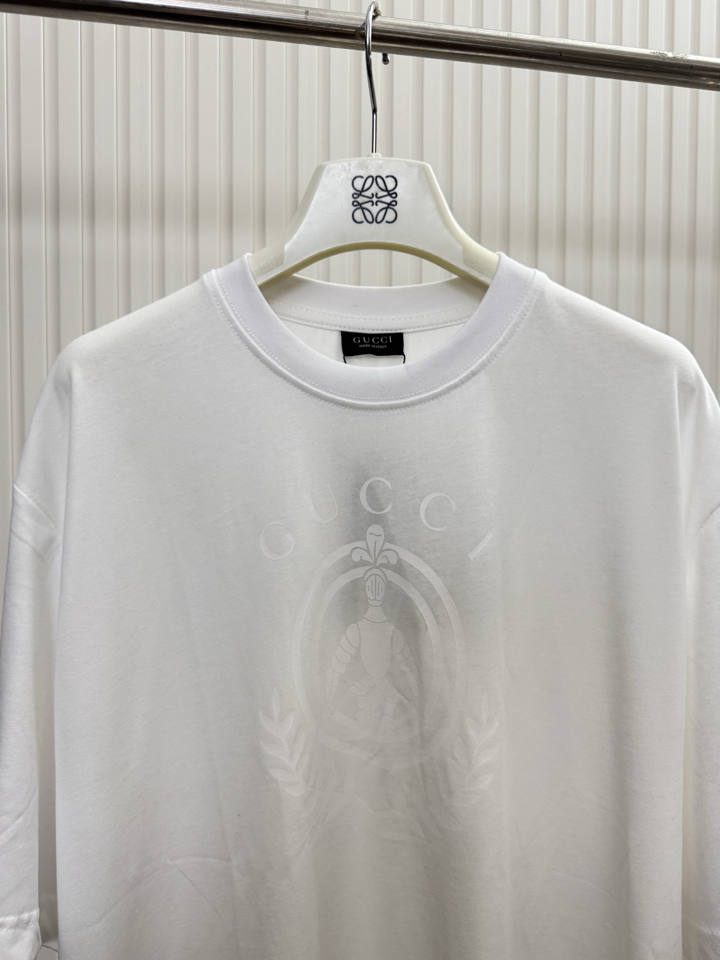 Gucci Guc 古驰 麦穗骑士印花短袖T恤