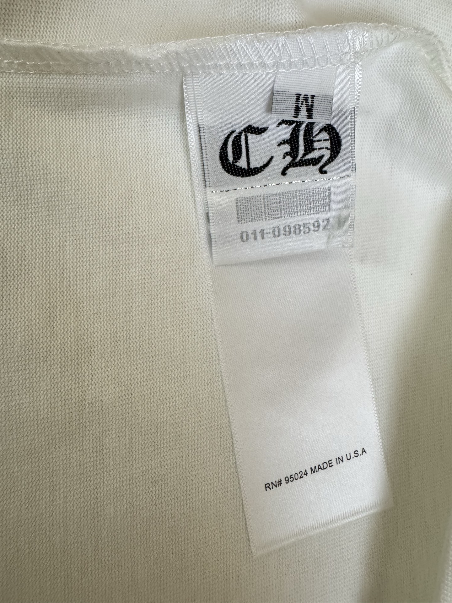 Chrome Hearts CH 克罗心粉女郎十字架字母印花短袖T恤