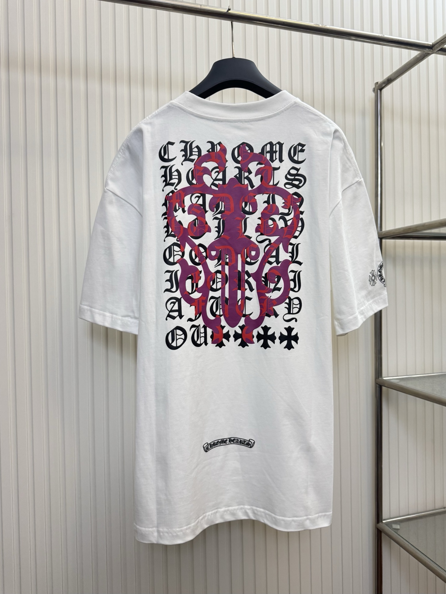 Chrome Hearts CH 克罗心 梵文字母宝剑印花短袖T恤