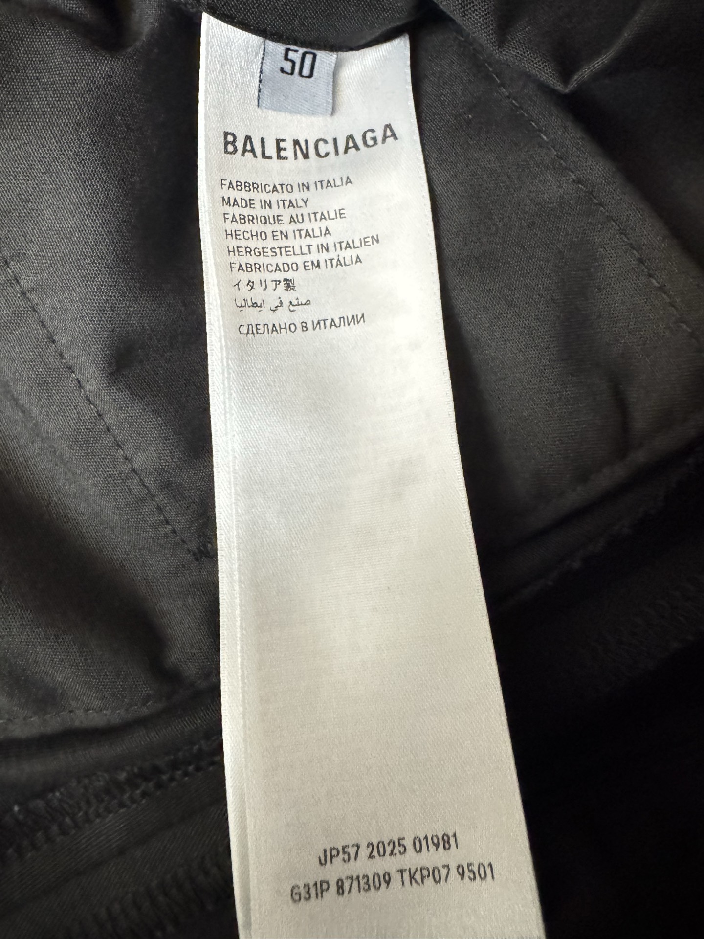 Balenciaga Bal 巴黎 26ss新款斜纹棉布扣子滚边口袋 休闲长裤