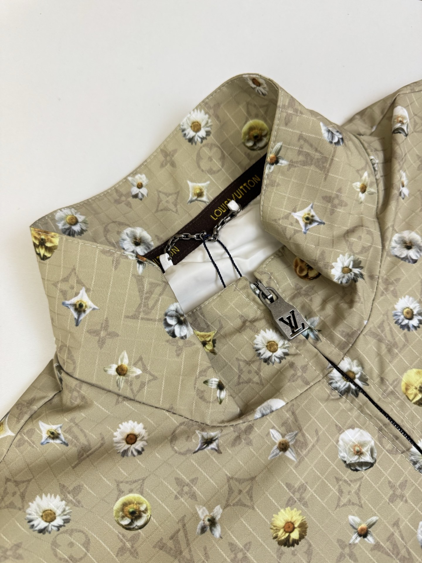 Louis Vuitton 1v 路易 SS26 雏菊Monogram满印老化立领夹克外套