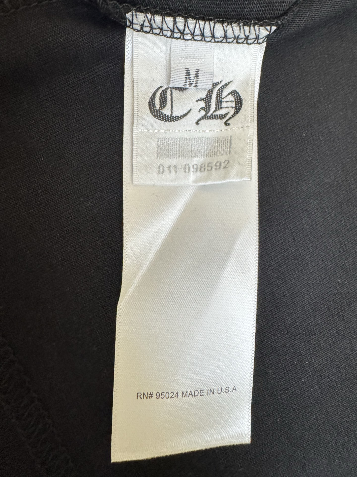 Chrome Hearts CH 克罗心 十字架立体凸印短袖T恤