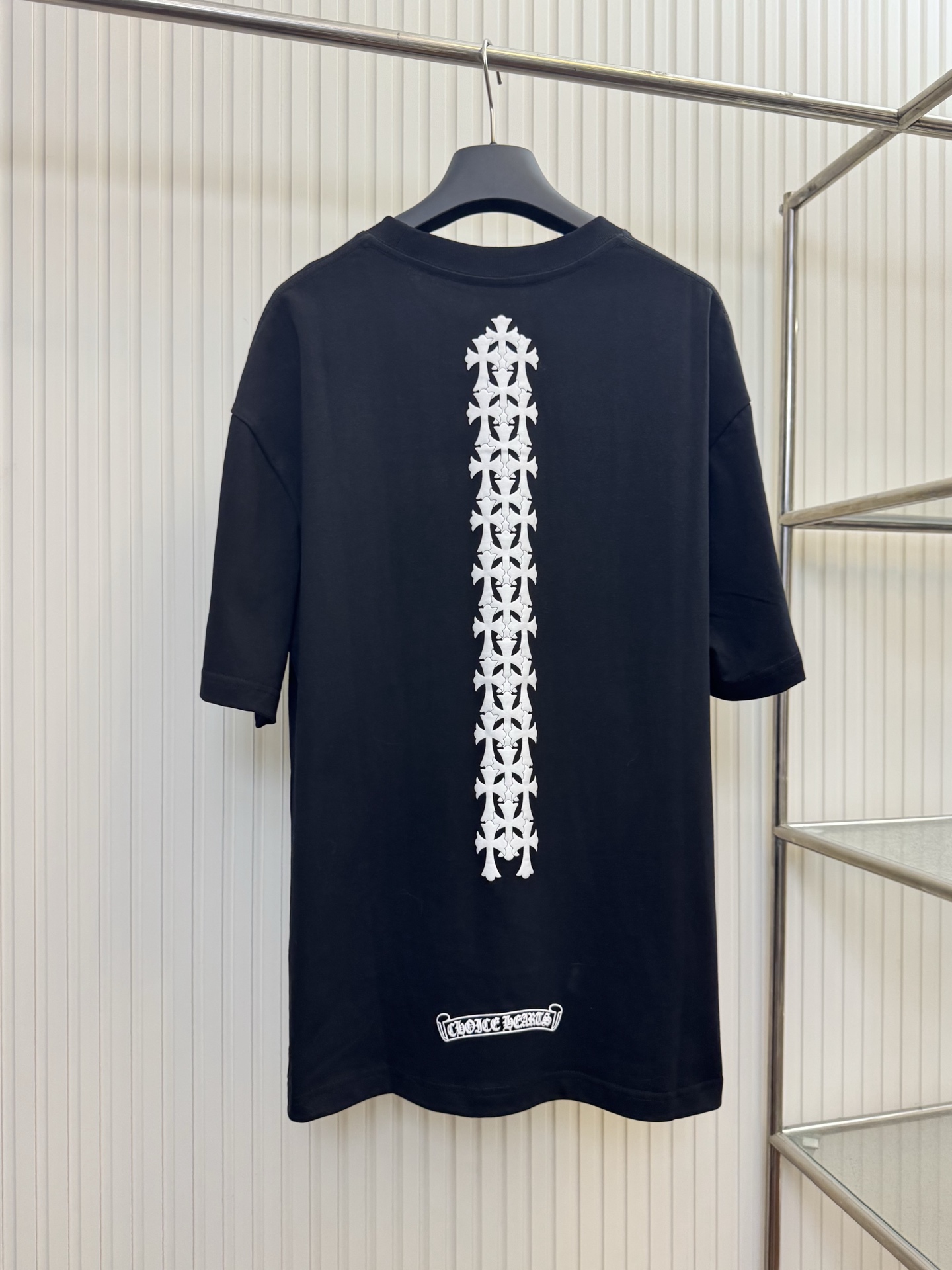 Chrome Hearts CH 克罗心 十字架立体凸印短袖T恤