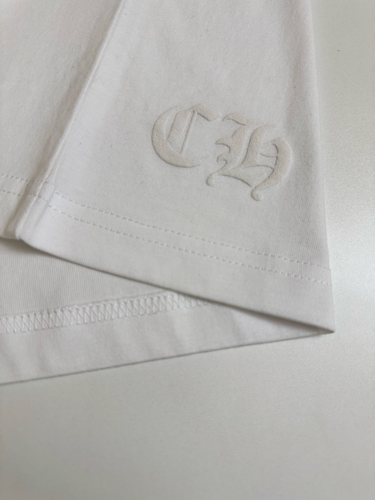 Chrome Hearts CH 克罗心 荧光黄马蹄印花短袖T恤