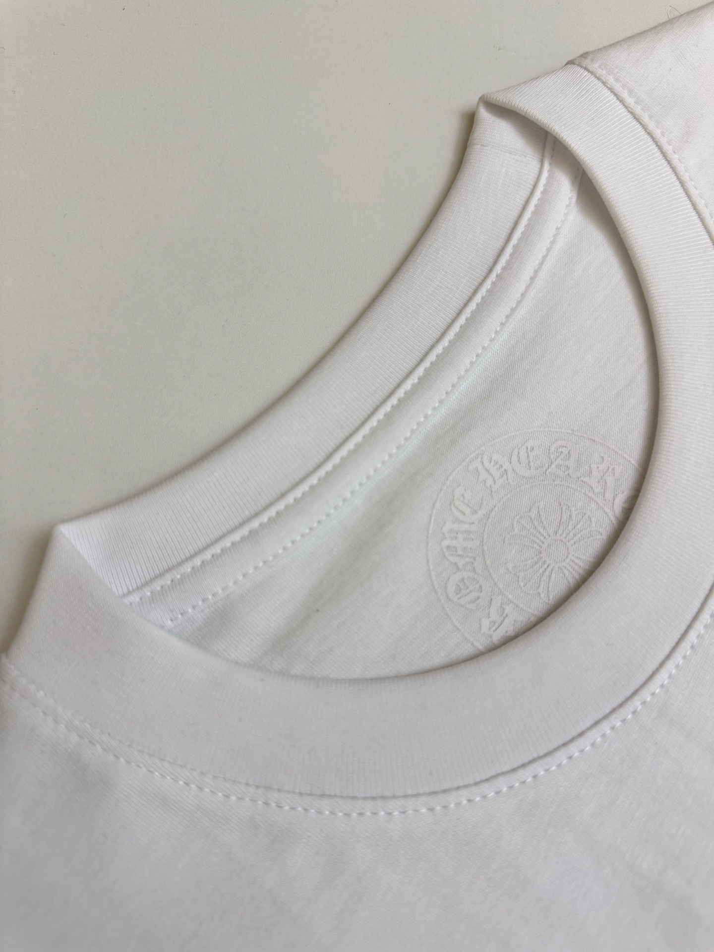 Chrome Hearts CH 克罗心 荧光黄马蹄印花短袖T恤