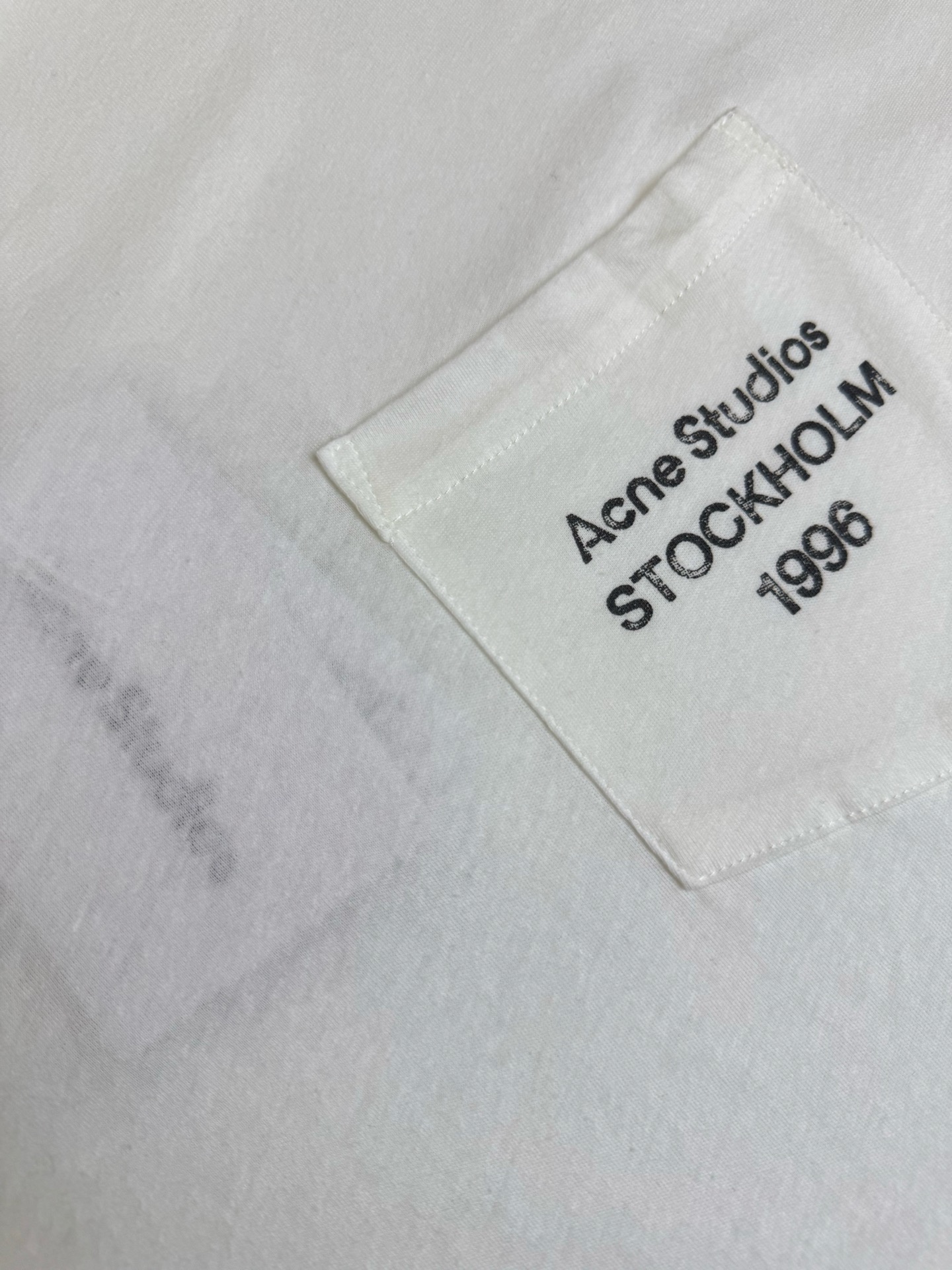 Acne Studios Acne Studios 口袋字母徽标短袖T恤
