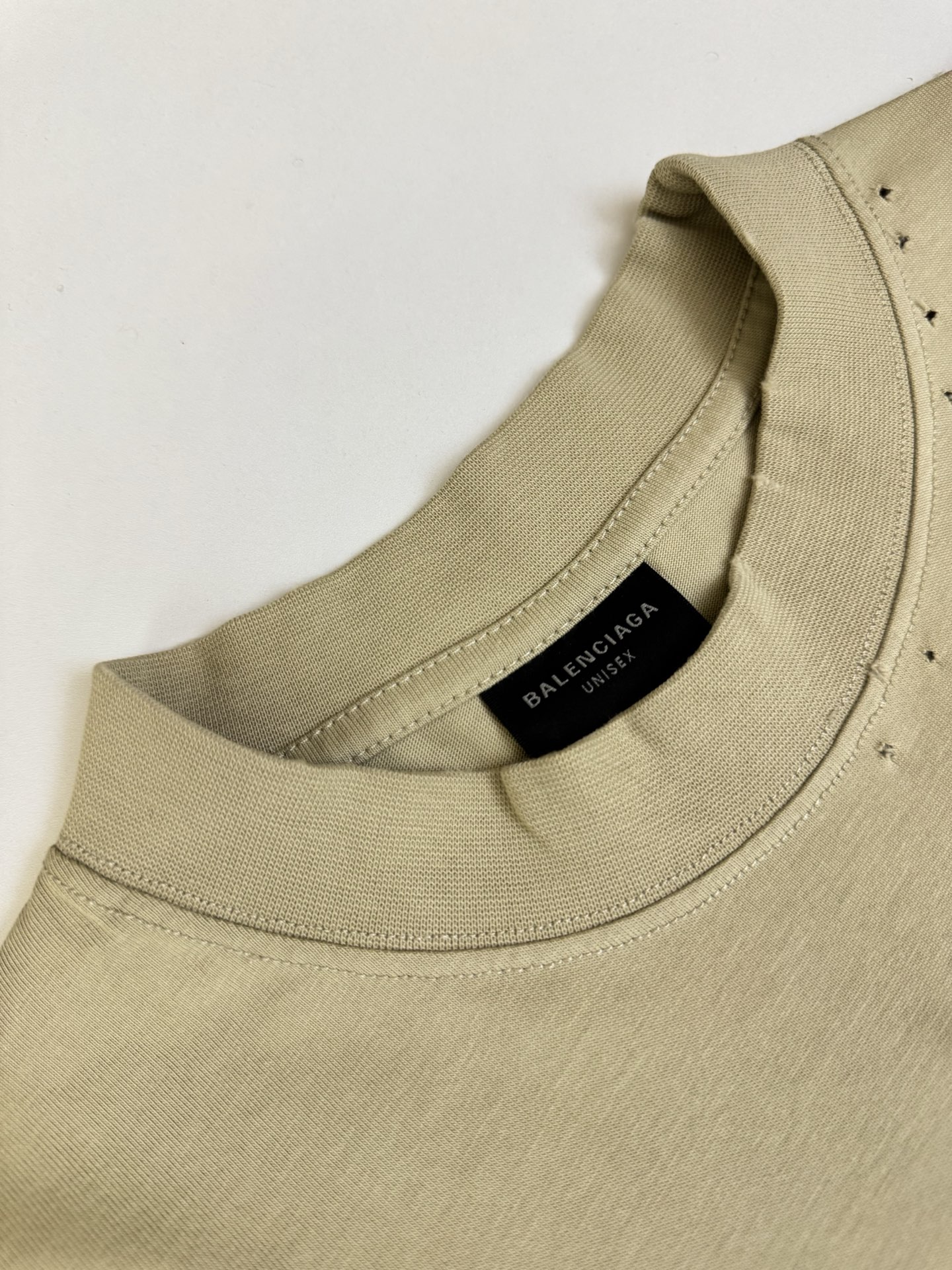 Balenciaga Bal 巴黎美纹纸黄黑胶带短袖T恤