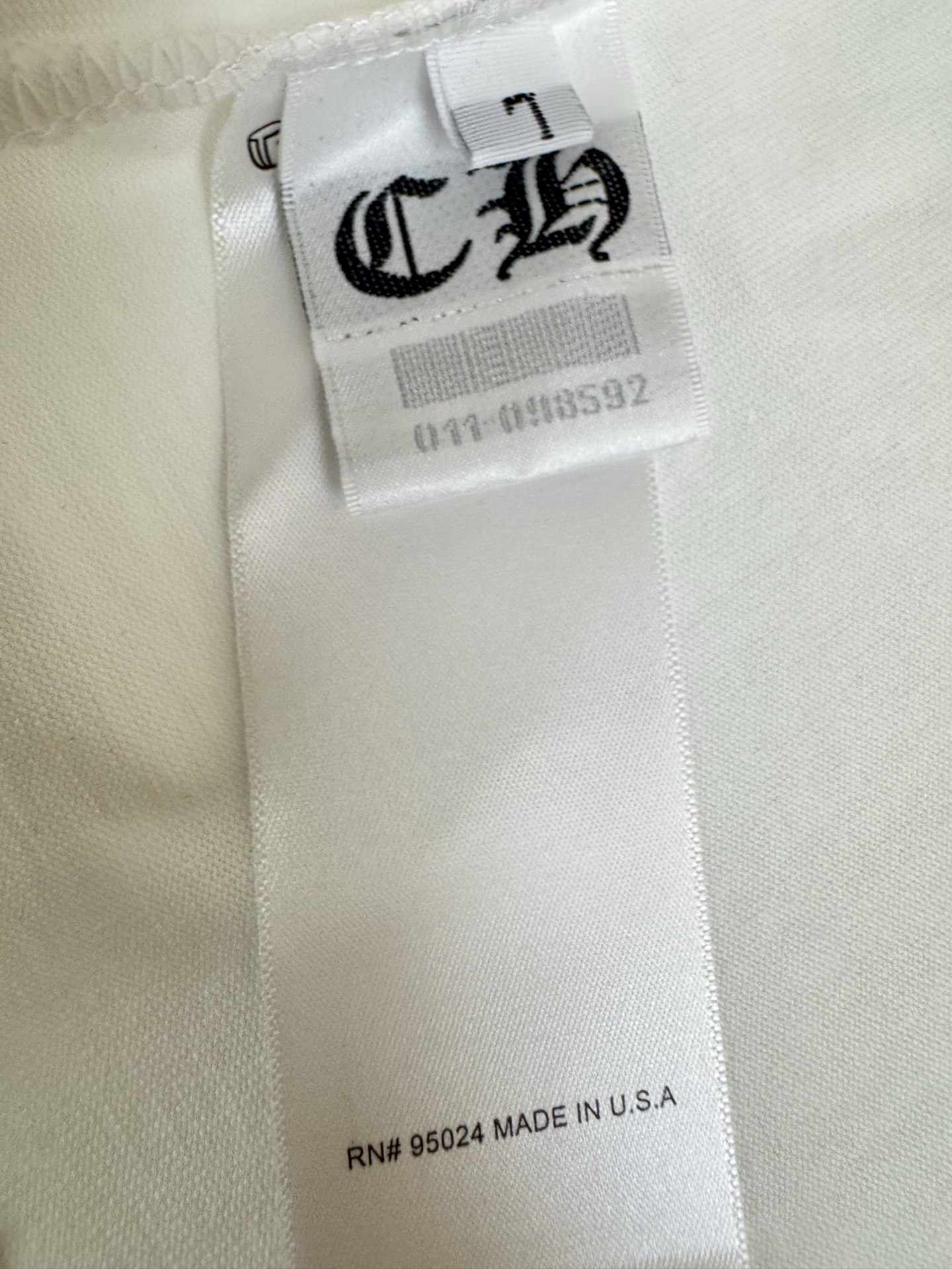 Chrome Hearts CH 克罗心stay fast 字母印花短袖T恤