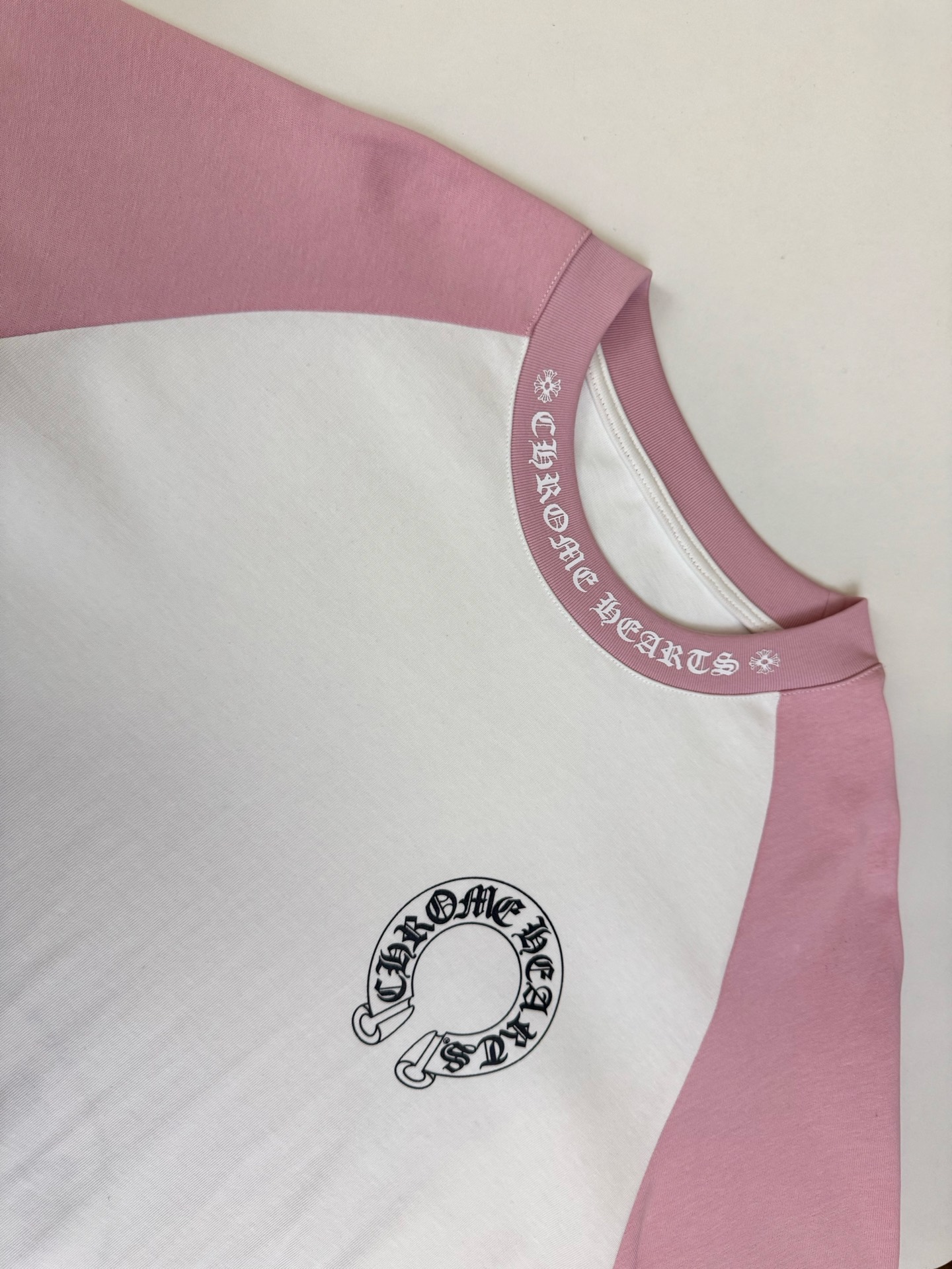 Chrome Hearts CH 克罗心 马蹄印梵文字母绣臂撞色长袖