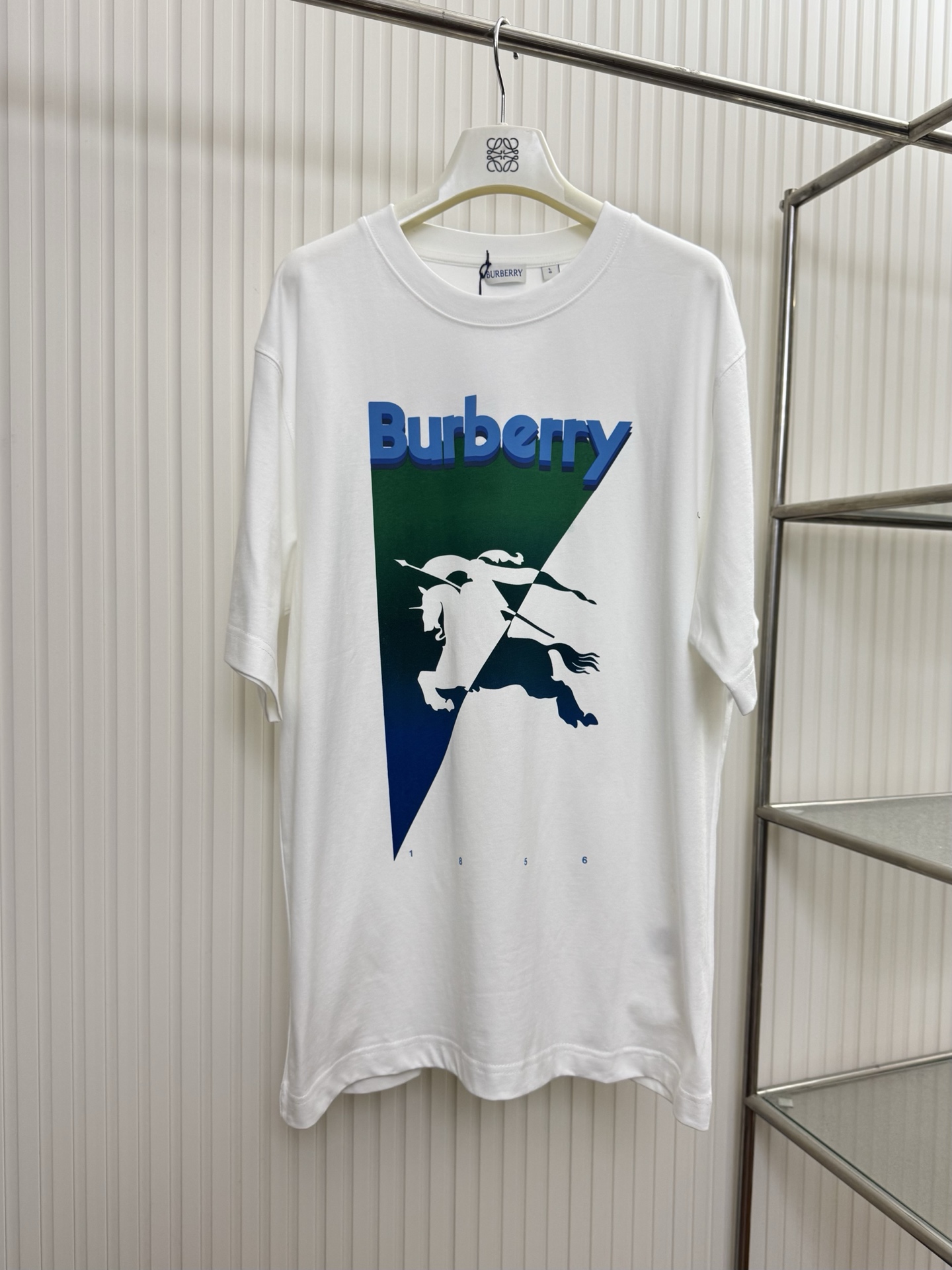 Burberry Bbr 巴宝莉 战马标识渐变倒三角印花短袖T恤