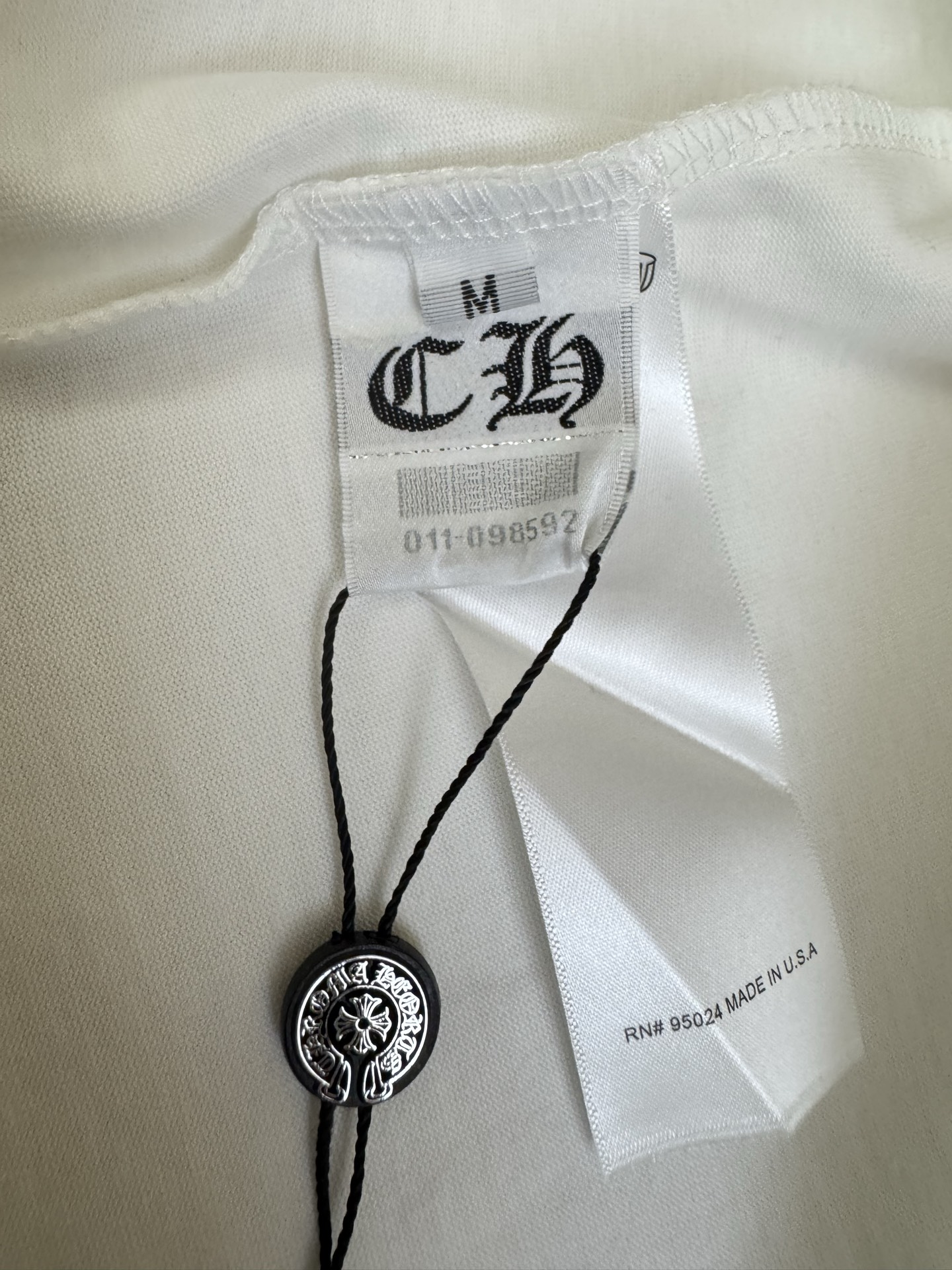 Chrome Hearts CH 克罗心 口袋马蹄印字母十字架绣臂长袖T恤