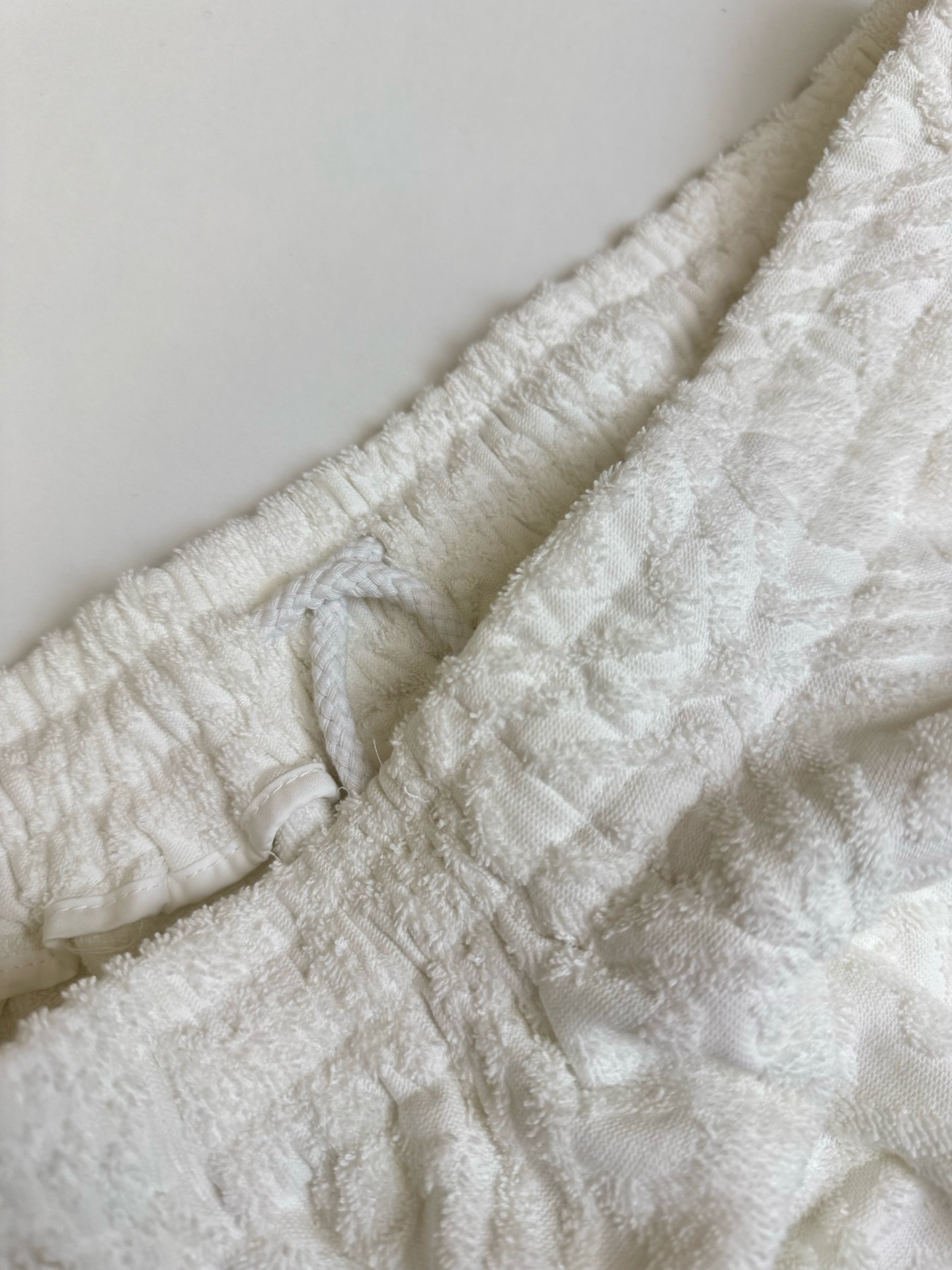 Chrome Hearts CH 克罗心白戛纳限定十字花毛巾布休闲短裤