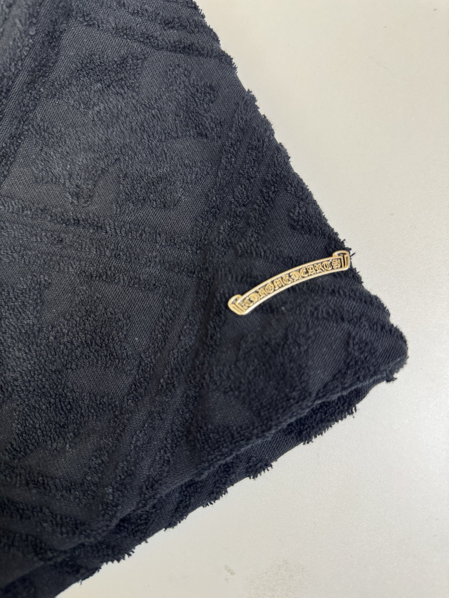 Chrome Hearts CH 克罗心白戛纳限定十字花毛巾布休闲短裤