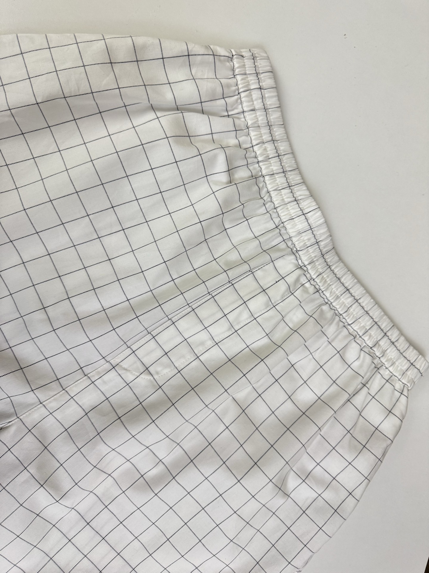 Acne Studios Acne Studios SS26白黑线条格纹字母休闲短裤