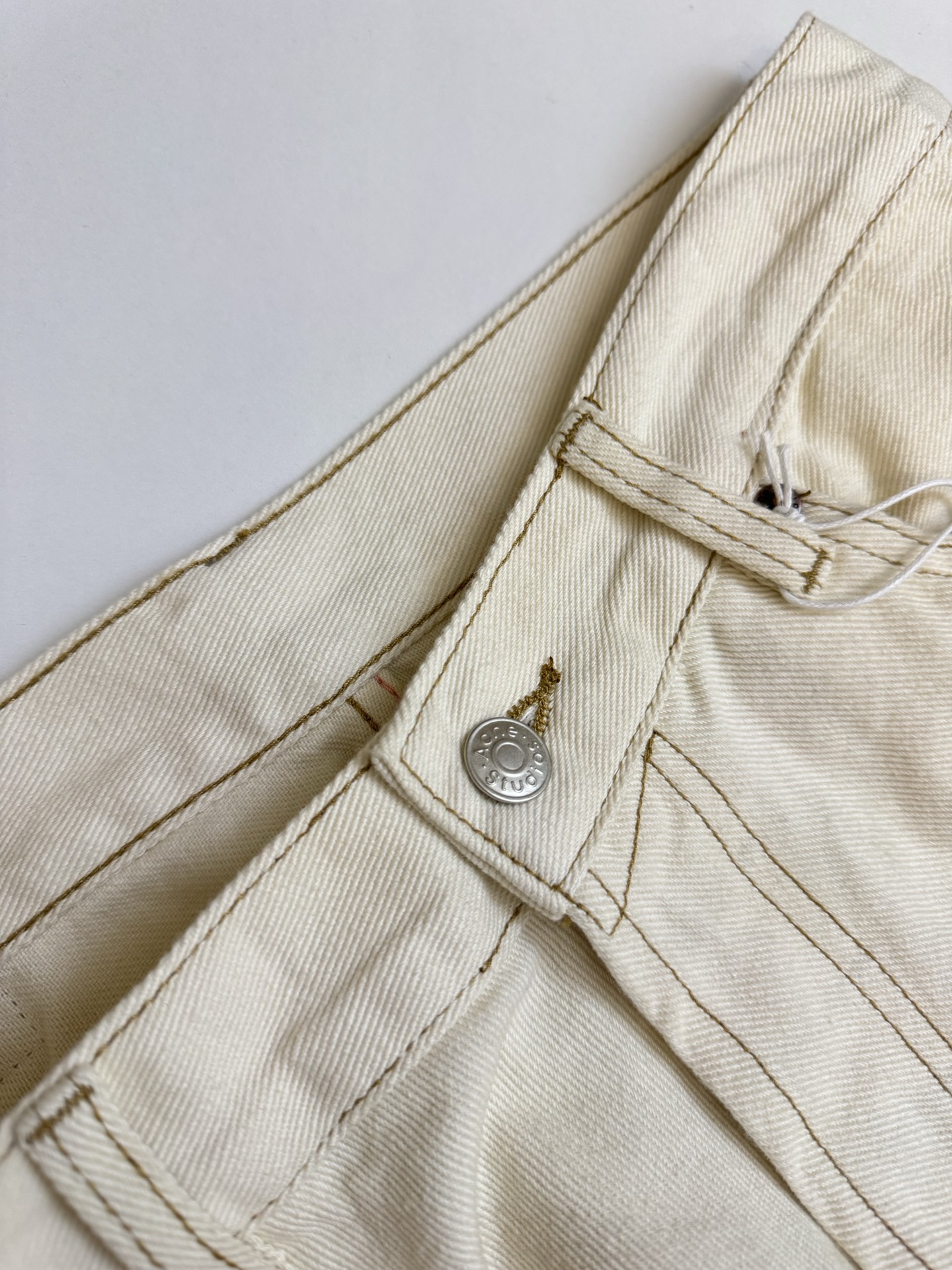 Acne Studios Acne Studios 26SS 2006米白泼墨牛仔长裤